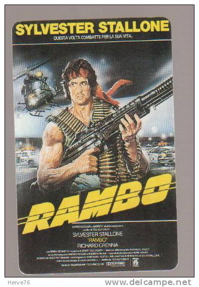 Télécarte Prépayée - Phonecard - Rambo - Sylvester Stallone - Cinema