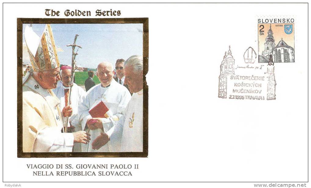 GP2750 - Busta In Occasione Della Visita Di Papa Giovanni Paolo II In Slovacchia - Visita A Trnava - Papi