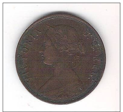 CANADA NEWFOUNDLAND  1 Cent 1865  KM 1 - Canada