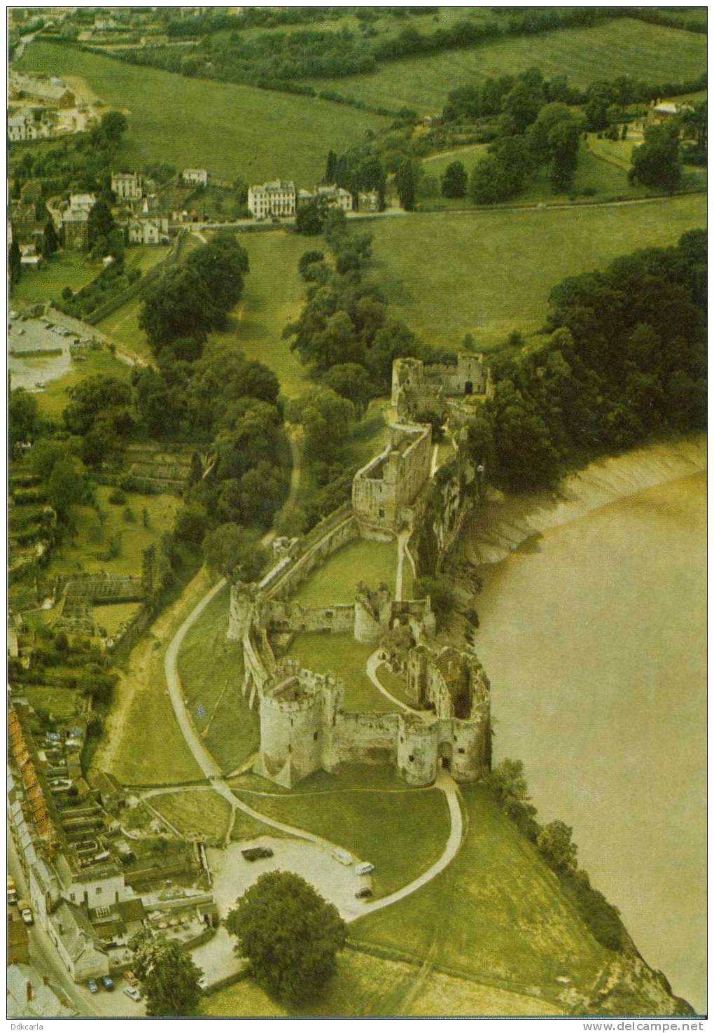 Chepstow Castle, Gwent - Air View From East - Monmouthshire