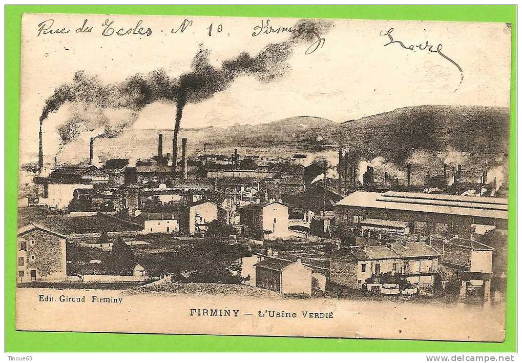 42 - FIRMINY - L'Usine Verdié - Edition Giroud, Firminy - Firminy