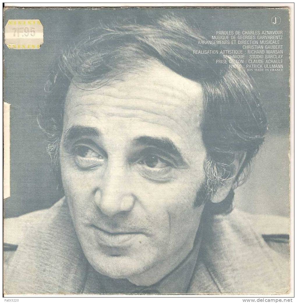 POCHETTE VIDE (pochette Seule) De 45 Tours / Charles AZNAVOUR : Les Plaisirs Démodés  / état Correct - Toebehoren En Hoezen