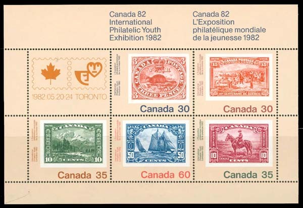Canada (Scott No. 913a - Expo Philatelique 92 / Philatelic Expo 82) [**] - Neufs