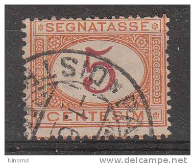 Italia   -   1870-94.  Segnatasse  5 Cent..  Viaggiato - Strafport