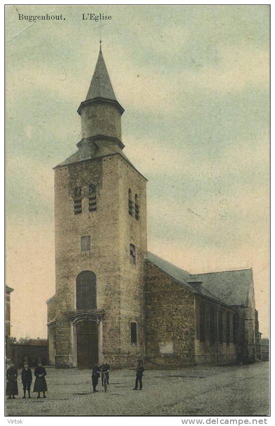 Buggenhout :  L'église  ( Geschreven 1910 Met Zegel ) - Buggenhout