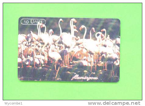 TANZANIA  - Chip Phonecard/Birds - Flamingoes - Tanzania