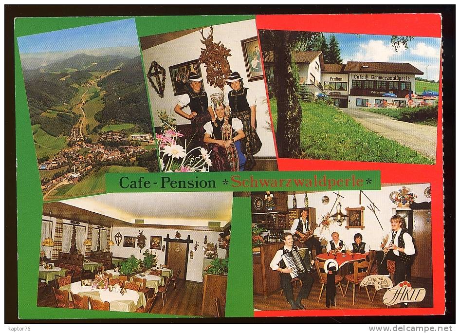 CPM Animée Allemagne  ELZACH  OBERPRECHTAL  Café Pension Schwarzwaldperle CP Publicitaire - Elzach