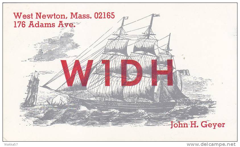 A327- U.S.A. UNITED STATES - WEST NEWTON -  QSL CARD - Radio