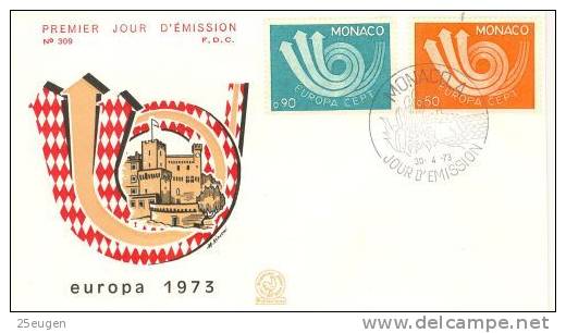 MONACO  1973 EUROPA CEPT FDC - 1973