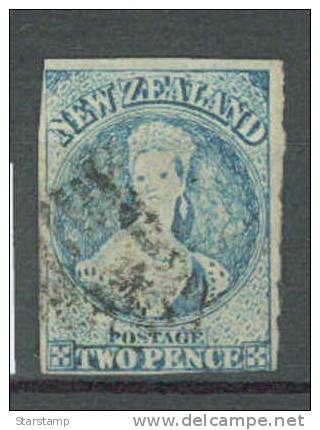 1855 CHALON 2d BLUE IMPERF - Other & Unclassified