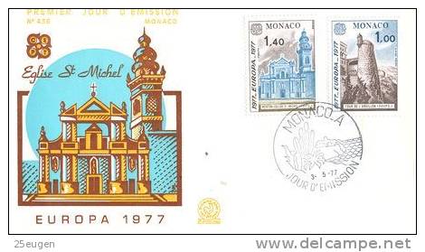 MONACO 1977 EUROPA CEPT FDC - 1977