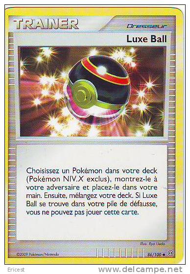 - X - CARTE POKEMON TRAINER LUXE BALL 86/100 NEUVE - Altri & Non Classificati