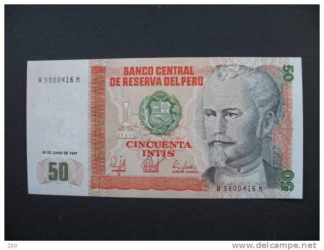 50 CINCUENTA INTIS PERU 1987 - Pérou