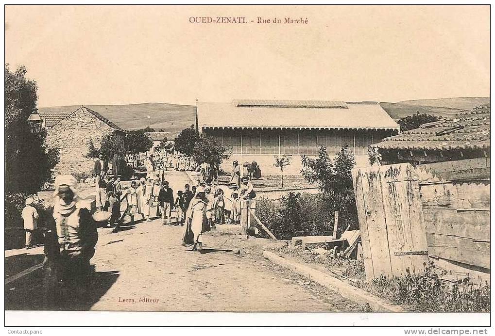 OUED - ZENATI  ( Algérie )  - Rue Du Marché - Other & Unclassified