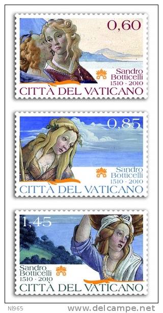 CITTA´ DEL VATICANO - VATIKAN STATE - ANNO 2010 - V CENTENARIO DELLA MORTE DI SANDRO BOTTICELLI - ** MNH - Ongebruikt