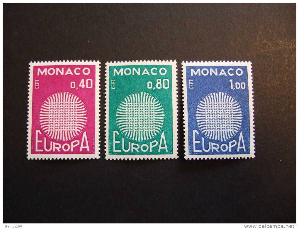 MONACO     1970     MICHEL  977/79   YVERT 819/21  MNH **   P04-135 - 1970