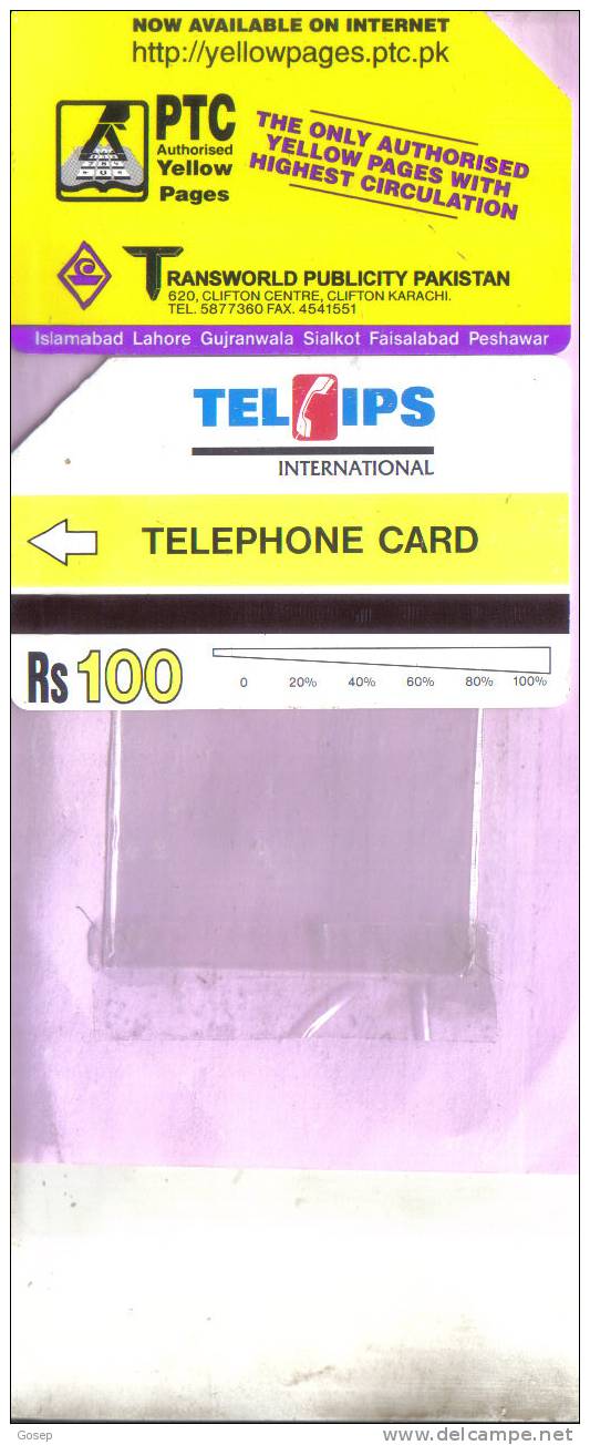 Pakistan-now Available On Internet Ptc-100rs-used+1 Card Prepiad Free - Pakistán