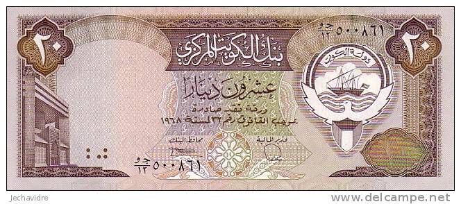 KOWEIT  20 Dinars   Non Daté (1986-1991)  Pick 16     ***** BILLET  NEUF ***** - Koweït