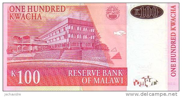 MALAWI   100 Kwacha  Daté Du 30-10-2005   Pick 54a     ***** BILLET  NEUF ***** - Malawi