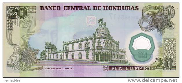 HONDURAS   20 Lempiras  Daté Du 31-07-2008    Polymer    ***** BILLET  NEUF ***** - Honduras