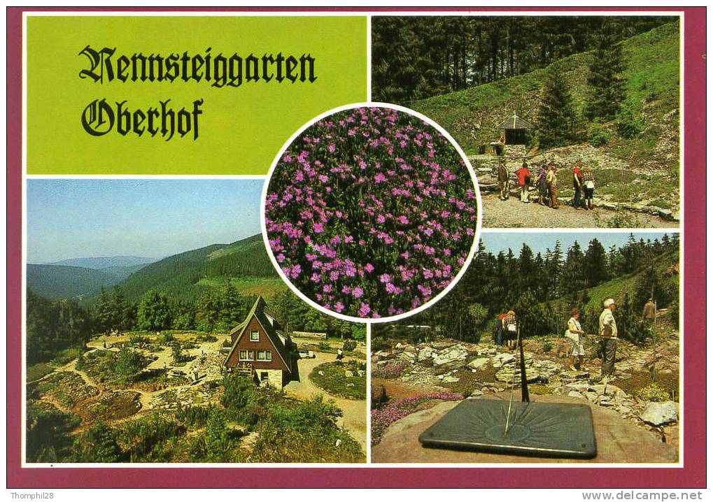 OBERHOF (Kr. Suhl) Staatlich Anerkannter Erholungsort - Carte Multivues : Rennsteiggarten - TBE, Carte Neuve - Oberhof