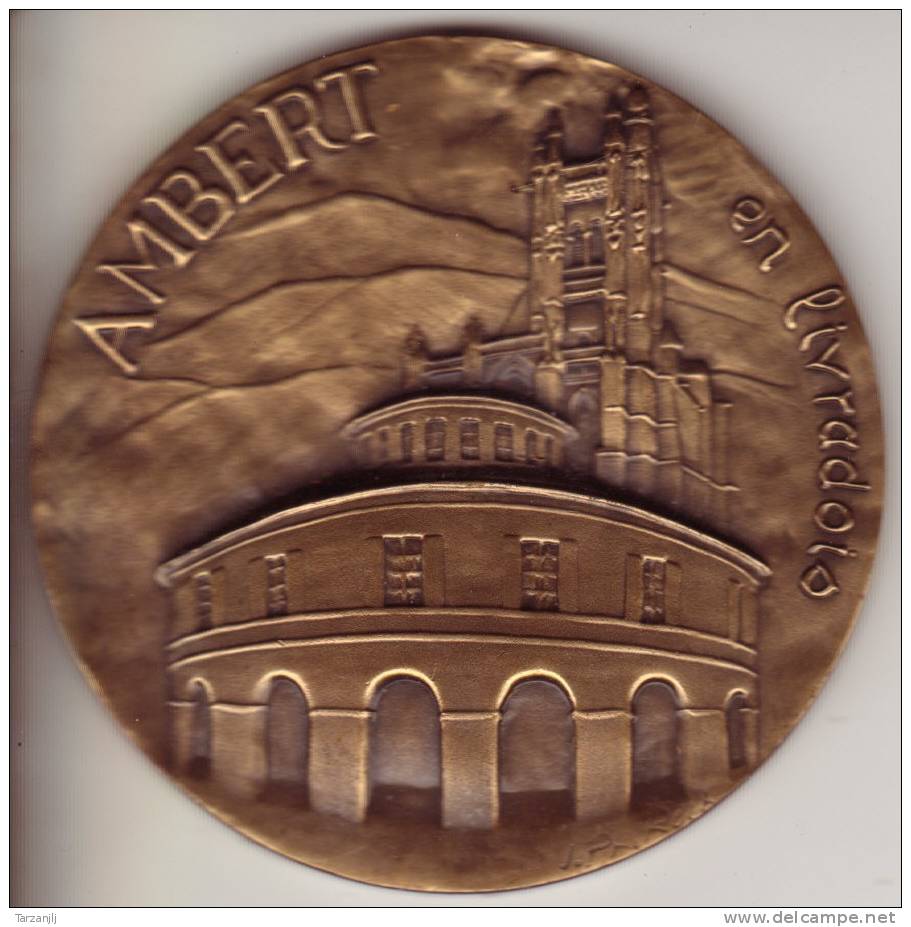 Médaille De Table De La Ville D'Ambert En Livradois (Auvergne Puy De Dôme 63) - Autres & Non Classés