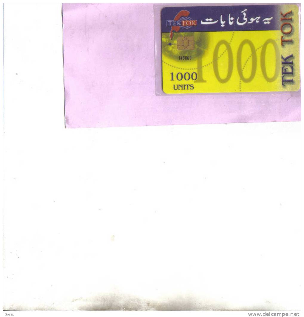 Pakistan-tek Tok-stancom(pvt)ltd-1000units-used Card+2 Card Prepiad Free - Pakistan