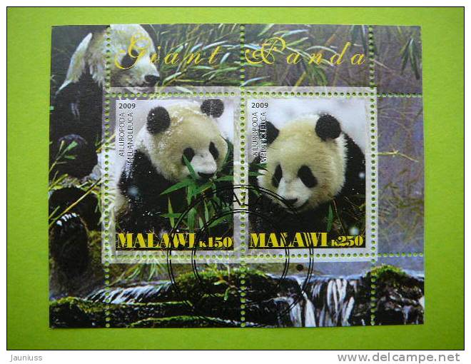 Malawi 2009 Panda Bears S/s Of 2#vg40 - Bears