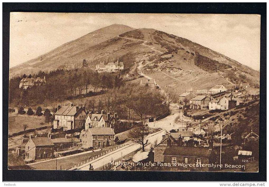 RB 670 - 1911 Postcard Houses At Wyche Pass & Worcestershire Beacon Malvern - Other & Unclassified