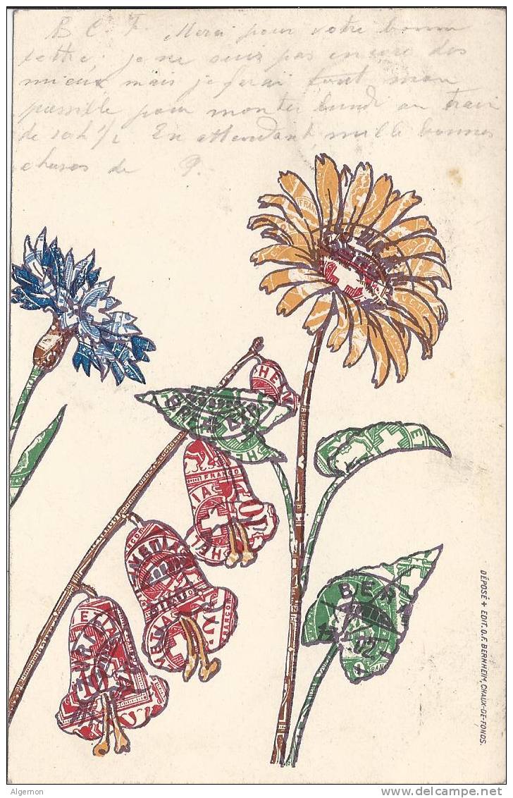 1559 - Fleurs En Timbres Suisse Bleuet, Clochettes Et Marguerite + Cachets Yverdon Et Ste Croix - Timbres (représentations)