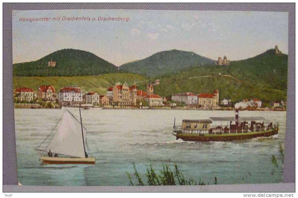 Königswinter Mit Drachenfels U. Drachenburg -  IX 10341 - Koenigswinter