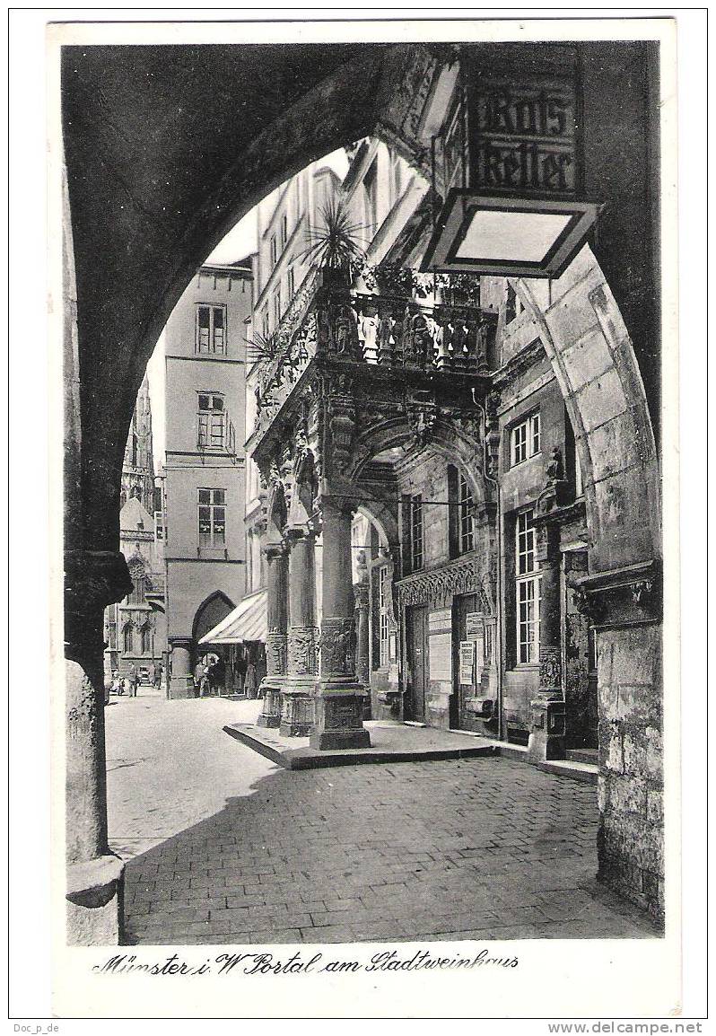 Deutschland - Münster - Portal Am Stadtweinhaus - Feldpost - 1939 - Muenster