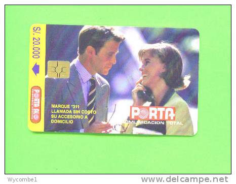 ECUADOR - Chip Phonecard/Couple With Phone 20 Sucres - Ecuador