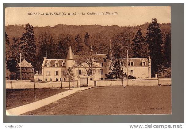 91 BOISSY LA RIVIERE Chateau De Bierville - Autres & Non Classés