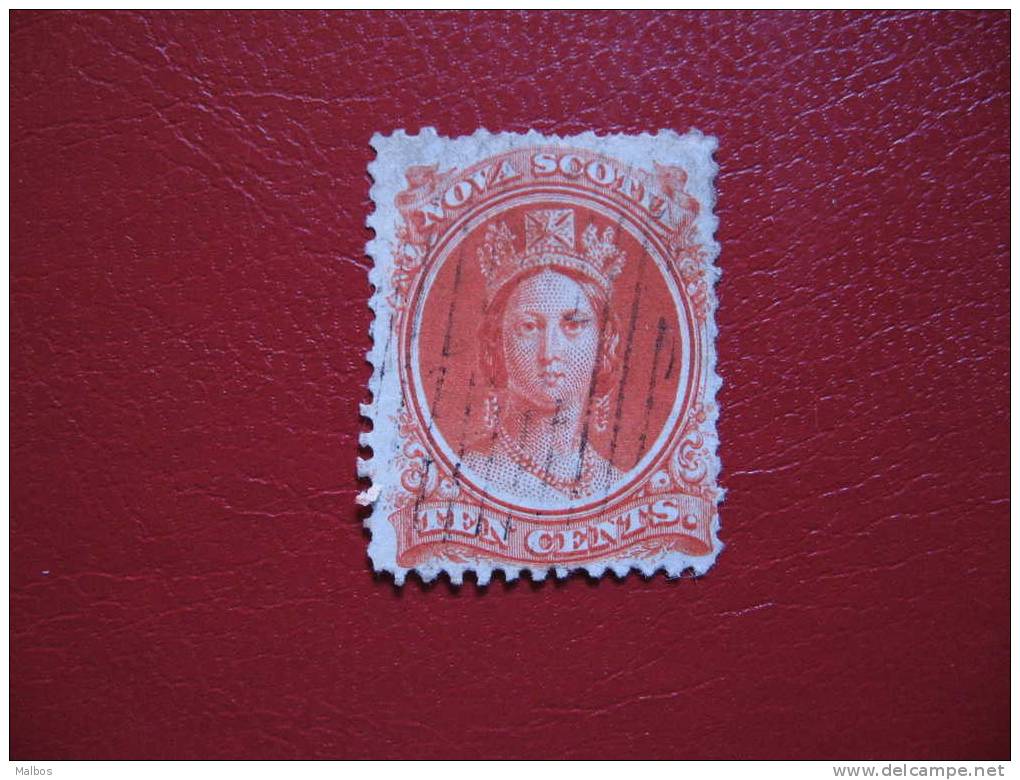 NOVA COTIA - 1863 - (o) SG# 27 - Y&T N° 9 - P12 - White Paper - Usati