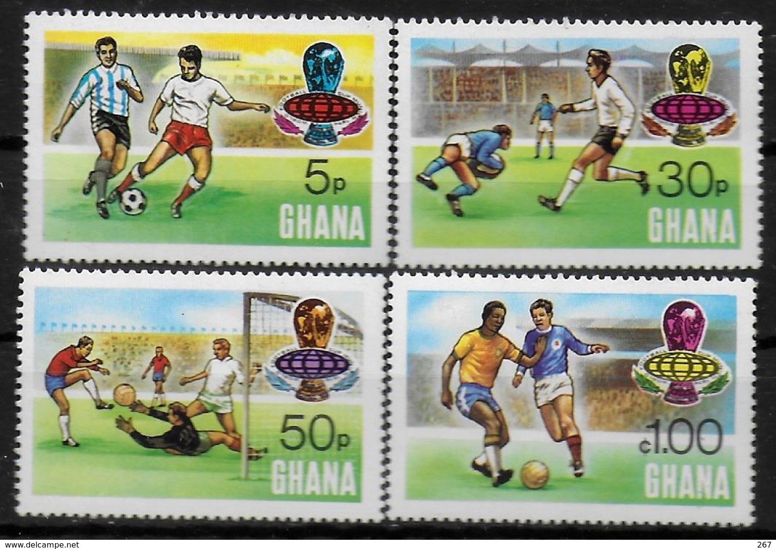 GHANA  N° 503/06  * * ( Dentele 15 ) Cup 1974   Football  Soccer Fussball - 1974 – West Germany