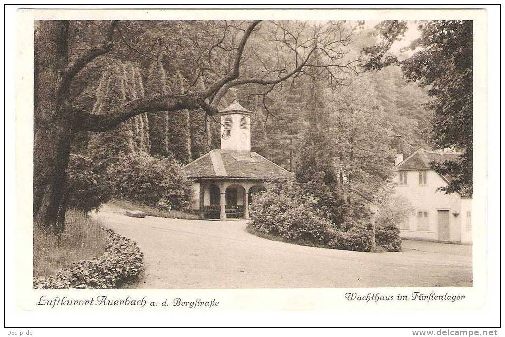 Deutschland - Auerbach In Hessen A. D. Bergstrasse - Wachthaus Im Fürstenlager - 1928 - Bensheim