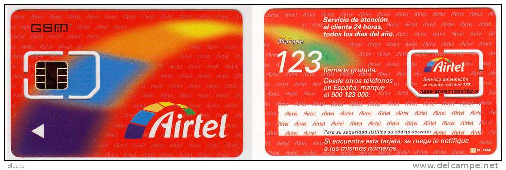 GSM SIM - Mint - Spain Airtel - Unbroken Chip  SIM21 - Airtel