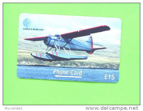 FALKLAND ISLANDS  -  Magnetic Phonecard/Aircraft - Beaver Floatplane - Falkland Islands