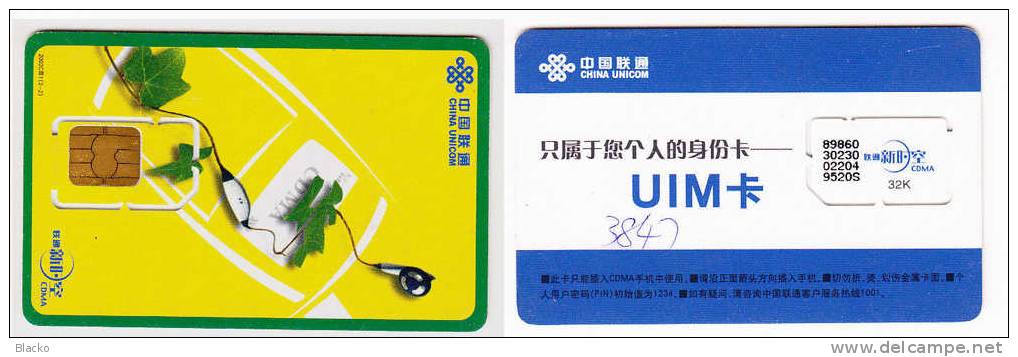 GSM SIM - Mint - China - Unbroken Chip - SIM22 - China