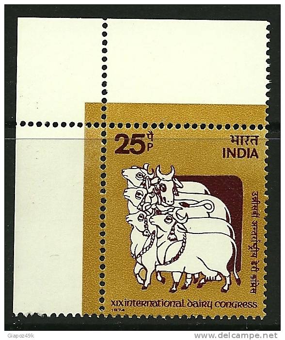 ● INDIA - 1974 - LATTE - N. 415 ** , Serie Compl. - Cat. ? €  - Lotto 185 - Nuovi