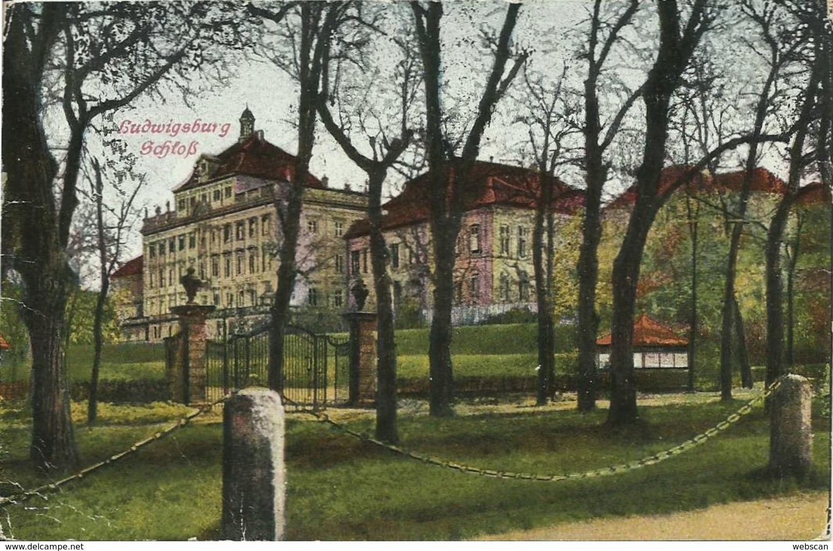 AK Ludwigsburg Schloss & Park Color 1927 #29 - Ludwigsburg