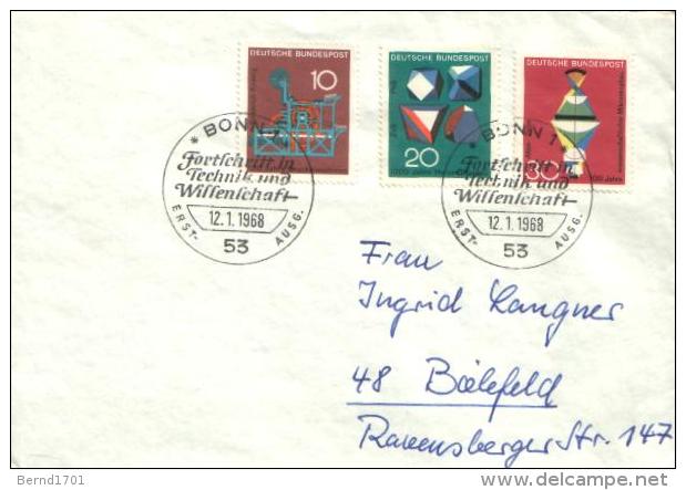 Germany - Mi-Nr 546/548 FDC (x281)- - 1961-1970