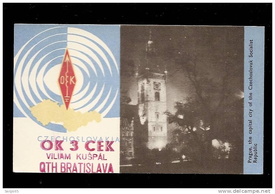 CARTE RADIO  -   CZECHOSLOVAKIA - Otros & Sin Clasificación