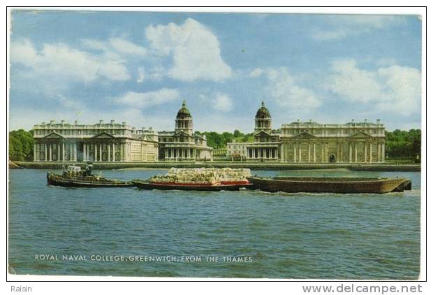 Royaume Uni Angleterre London Greenwich Royal Naval Collège From The Thames CPSM Circulé 1978 BE - River Thames