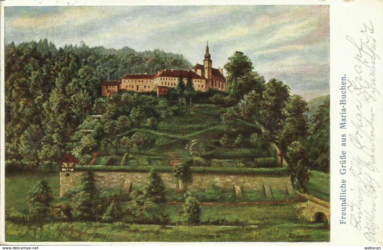 AK Lohr Maria Buchen Künstlerlitho 1910 #01 - Lohr