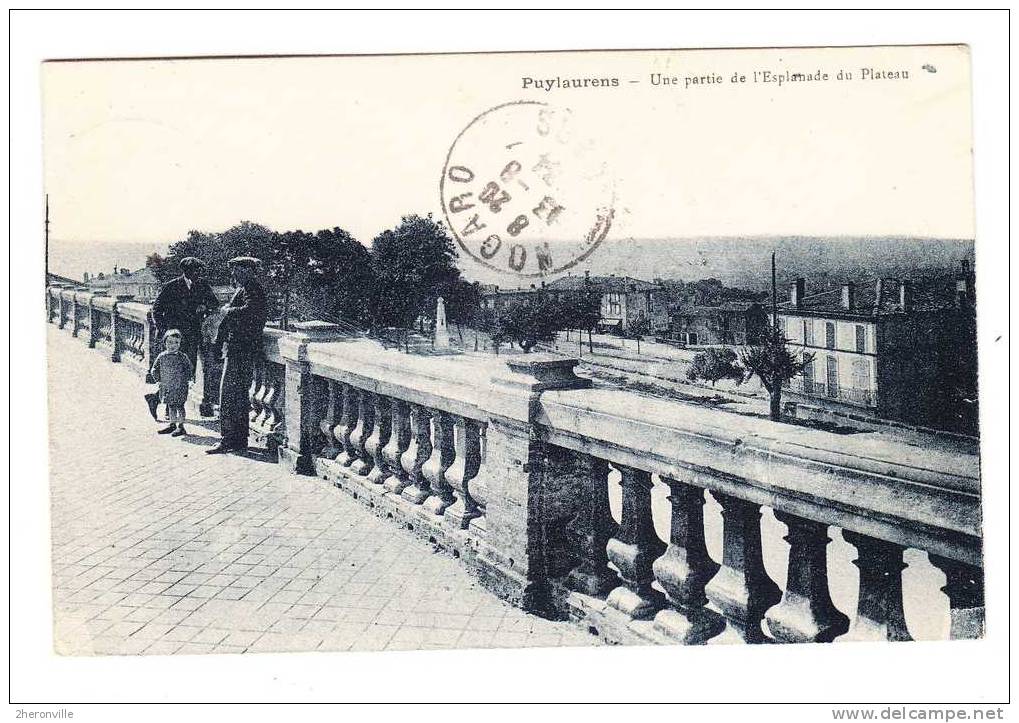 CPA - 81 - PUYLAURENS - Une Partie De L´ Esplanade Du Plateau - 1934 - Puylaurens