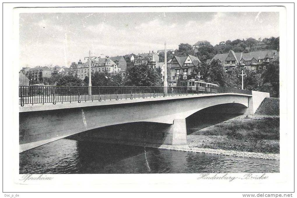 Deutschland - Pforzheim - Hindenburg Brücke - Tram - Tramway - Strassenbahn - Pforzheim