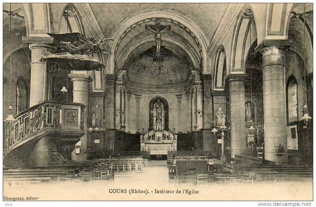 CPA - 69 - COURS - Intérieur De L´Eglise - 207 - Other & Unclassified