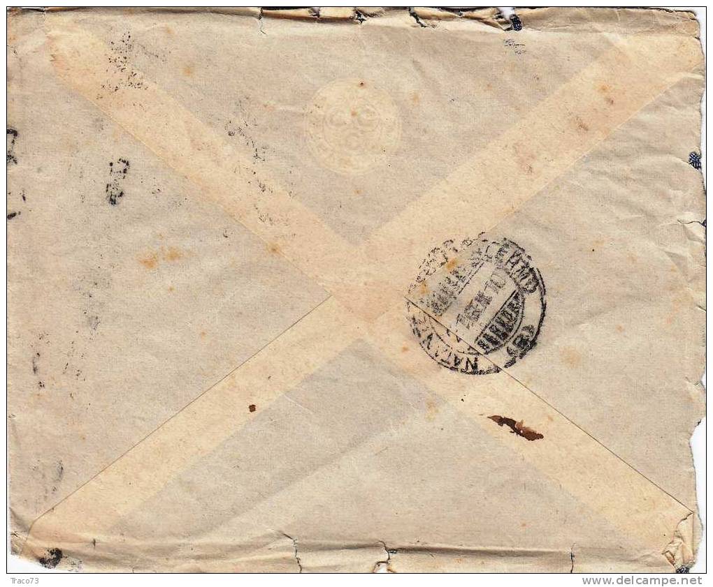 TORINO - PALERMO  - Cover / Lettera Pubbl. 20.1.1910 - " D. FILOGAMO Acc. Per  Autom.-Nav.-Aer. " Cent. 10 + 5 Leoni - Reklame